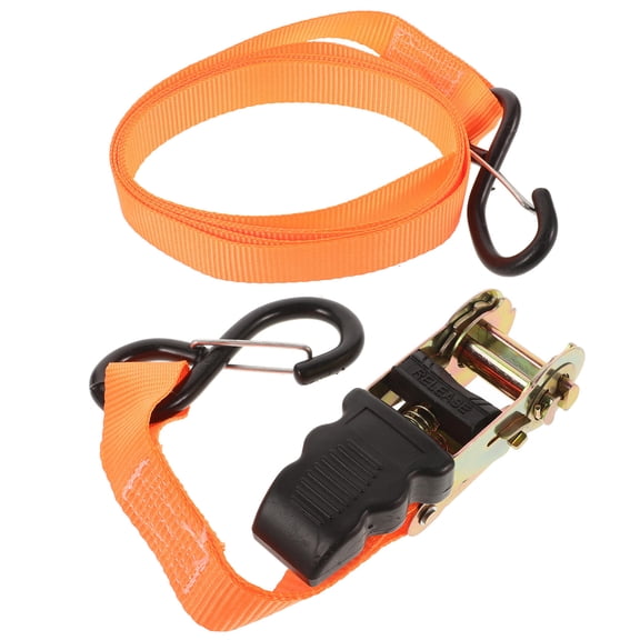 Masteelf Ratchet Tie Down Strap Luggage Lashing Strap Truck Cargo Fixing Strap Cargo Ratchet Strap(2 Meters)