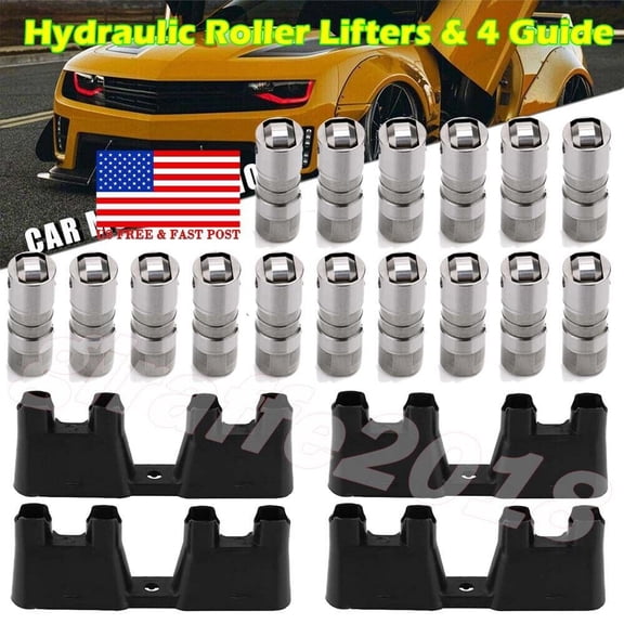 12499225 HL124 LS7 LS2 16 GM Performance Hydraulic Roller Lifters w/ 4 Trays