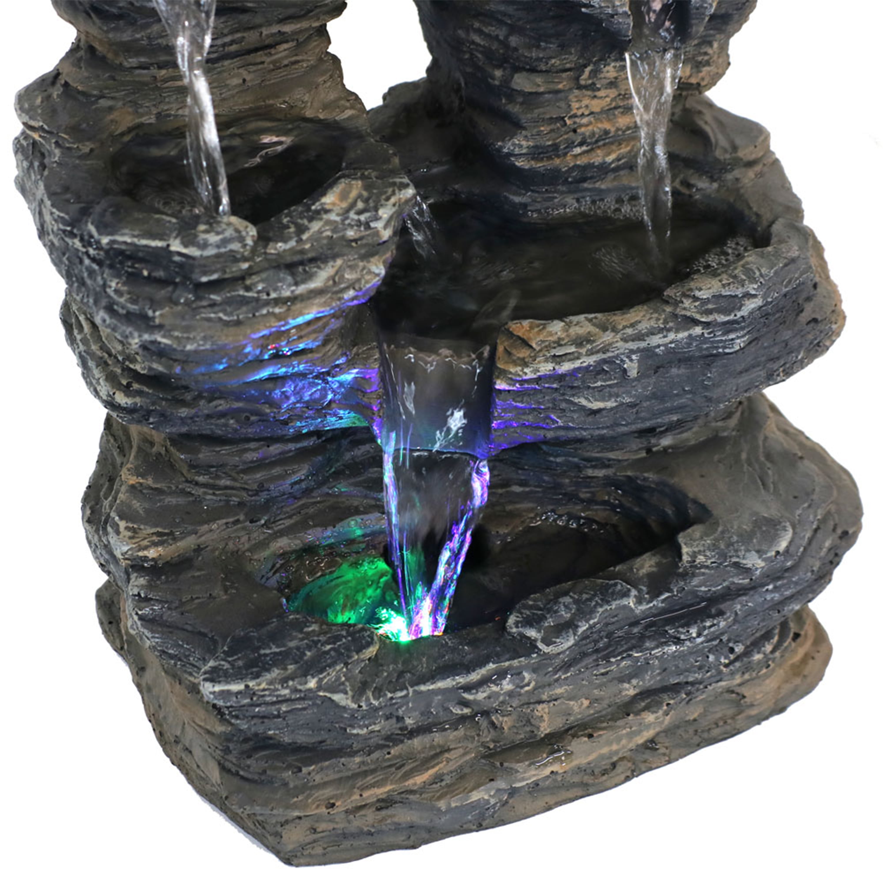 Sunnydaze Indoor Decorative Five Stream Rock Cavern Tabletop Water