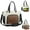 Brown, variant on Cysiyu 2 in 1 Lunch Tote Bag for Women, 15.6" Laptop Tote Bag with Insulated Lunch Compartment for Office Work Teacher Picnic Nurse