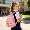 thumbnail image 2 of UJNDER Girl school backpack Large Capacity Cherry Print Cartoon Leisure for Boys Girls School Travel Everyday Use kids bookbag 02_Pink,One Size, 2 of 5