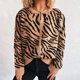 thumbnail image 5 of Ailaofu Women's Zip Up Hooded Cardigan Sweater Knitted Drop Shoulder Fall Hoodies Outerwear, 5 of 5