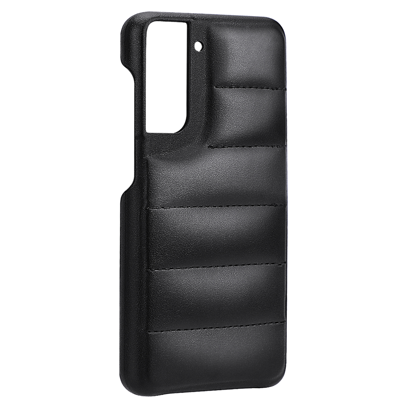 Hot Off for Samsung Galaxy S21 Case, Nappa Leather Puffer Phone Case, Galaxy S21 Case [Full Body Protection] [Non-Slip] Shockproof Protective Phone Case, Black for Galaxy S21 - image 2 of 5