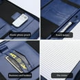thumbnail image 5 of Procase Portfolio Business Padfolio Folder with Zipper, Navy, 5 of 7