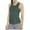 #Army Green, variant on Otvok Women Solid-Color Casual Sports Elastic Fashionable T-Shirt Round-Neck Tank Top