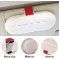 thumbnail image 4 of 1 funda blanca para gafas de coche, marco retráctil para gafas de sol, funda multifuncional para gafas de sol con ranura para tarjeta de crédito JM, 4 of 5