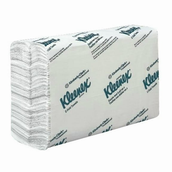 Kimberly-Clark  Kleenex C-Fold Towel 10.125X13.15 1P White- 150 Count - Case of 16