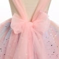thumbnail image 6 of IBTOM CASTLE Toddler Girls Butterfly Birthday Dress Rainbow Tulle Formal Wedding Party Ruffle Tutu Dresses Photo Shoot 3-4 Years Rainbow Pink, 6 of 8