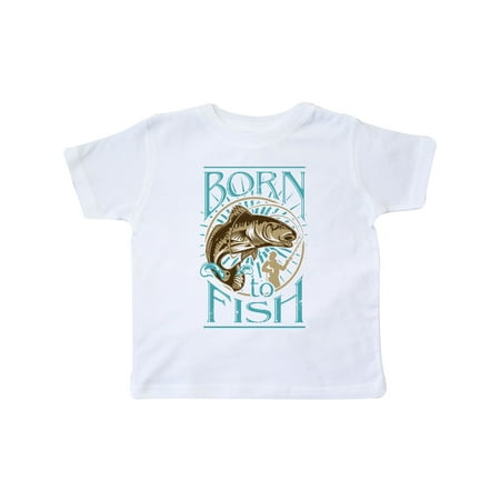 

Inktastic Born to Fish Gift Toddler Boy or Toddler Girl T-Shirt