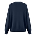 thumbnail image 6 of Warm Knit Sweater Cardigan Blouse Long Sleeve Round Neck Loose Casual Button Up Soft Thermal Pullover for Women Winter Fashion | CSEONE,Blue L, 6 of 9
