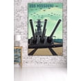 thumbnail image 3 of USS Missouri, Gun Battery (36x54 Giclee Gallery Art Print, Vivid Textured Wall Decor), 3 of 3
