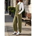 thumbnail image 4 of Women Sleeveless Denim Overall Pants Casual Loose Barrel Leg Jeans Jumpsuit with Pockets, 4 of 7