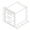 thumbnail image 3 of Cal Flame Stainless Steel Wide 3-Drawer Storage Unit for  Grills, 3 of 3