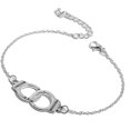 thumbnail image 1 of Beads Heart Anklet Cute Ankle Bracelets for Women Gold Silver Anklets for Women Beach Foot Chain for Teen Girls Nhandcuffs-silver -, 1 of 4