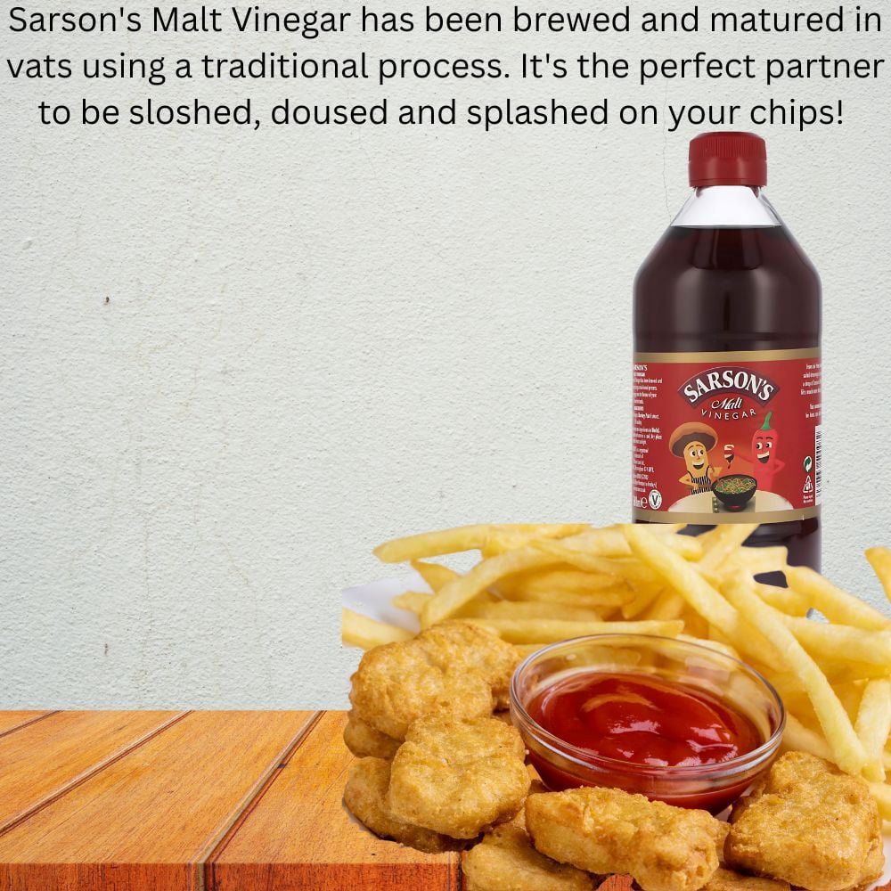 Sarsons Malt Vinegar 568ml (Pack of 6)