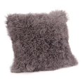 thumbnail image 1 of Moe's Lamb Large Fur Pillow in Gray, 1 of 3