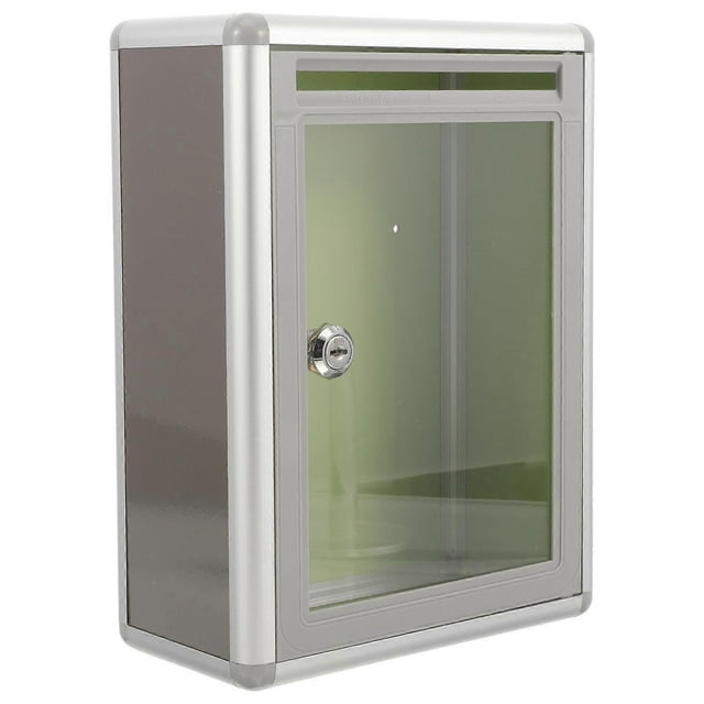 1pc Acrylic Letter Box Suggestion Box Complaint Box Lucency Small Size for Office Home