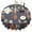 Dark Blue Pumpkin, variant on Dark Halloween Ghosts with Stars Round Tablecloth 60"x60",Wrinkle Wipeable Table Cloth for Kitchen Dining Room Picnic Patio Party