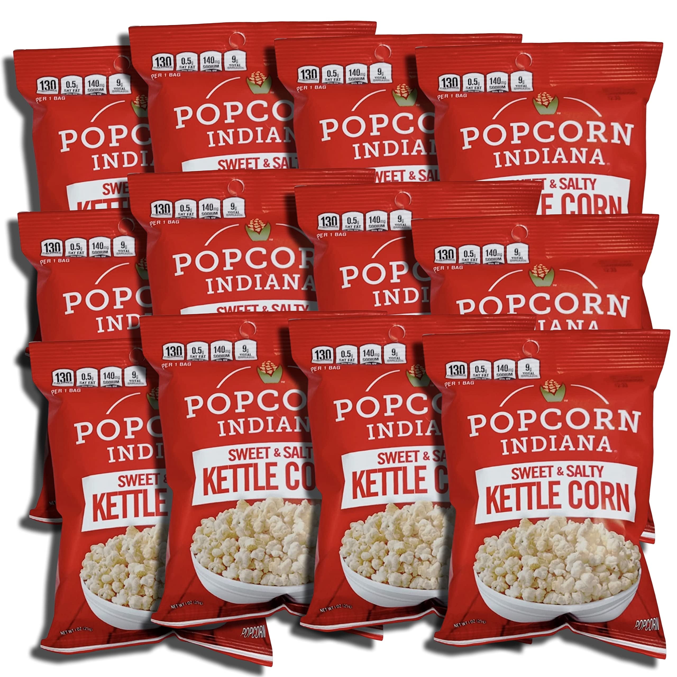 Popcorn Indiana Popcorn Indiana Gourmet Original Sweet & Salty Kettle Popcorn, 1 oz, 12 Bags