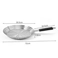 thumbnail image 3 of Plateau de Barbecue en Acier Inoxydable Durable Rond Multi-Trous pour Égoutter l'Huile et Rôtir le Poulet, 3 of 5