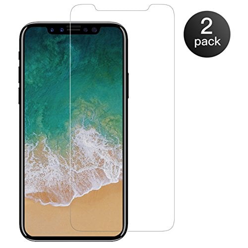 MiiU (TM) iPhone X 9H Screen Protector, 2Pack Premium Tempered Glass