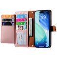 thumbnail image 3 of GANGXUN Wallet Case for iPhone 17 Pro , PU Leather Flip Cover with Card Slots, Zipper Pocket, Wrist Strap and Stand Function, 3 of 6