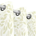 thumbnail image 3 of Subtle Leaf Pattern 63x55in Window Curtain Panels 63x55in 2-Piece Heavy Duty 80% Light Blocking, 3 of 5
