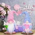 thumbnail image 4 of 2Pcs Mother's Day Decorations Light Up Gnomes Plush Decor Mothers Day Gifts, Spring Gnomes Decor Tulip Mom Gnomes Tomte Elf Decorations Birthday Gifts for Mom Girlfriend Wife Grandmother, 4 of 8