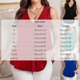thumbnail image 2 of BUIGTTKLOP Plus Size Tank Tops for Women Plain Sleeveless Shirts V Neck Pleated Dressy Casual Blouses Loose Fitted Tunic Tops, 2 of 7