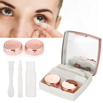 3Colors Mini Contact Lens Holder Eye Care Lenses Container Case Portable Mirror Box, Mini Contact Lens Box, Contact Lens Box