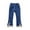 Blue, variant on SXcggal Kids Toddlers Girls Fleece Lined Jeans Winter Denim Jeggings Warm Pants Cute Loose Cozy Girl Trousers