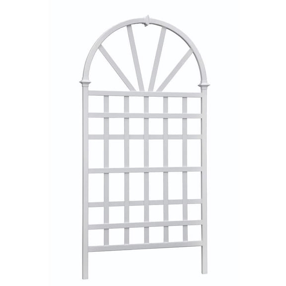 39"L x 77"H Athens Vinyl Trellis, White, VA68202