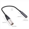 thumbnail image 4 of 2X Cable XLR Macho A Hembra de 1/4 de Pulgada, Macho de 3 Pines A Cable de Audio de Enchufe de 6,35 Mm, Cable de Audio de MicróFono XLR Macho A 6,35 mm, 4 of 7