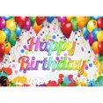 thumbnail image 7 of SUNOLIFE Kids Birthday Backdrop Banner,Colorful Balloons Background for Girls Boys Birthday Party 7x5ft, 7 of 7