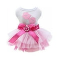 thumbnail image 1 of Robe pour Petit Chien - Robe Tutu Mignonne de Princesse, Robe à Imprimé Lèvres pour Chiot, Robes pour Fille, Petits Chiens en Été, Rose, P, 1 of 11
