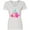 AA-White, variant on Cute Mermaid, Pink Hair, Green Tail Women's V-Neck T-Shirt