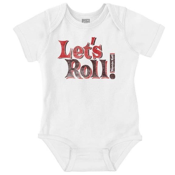 Let's Roll Cute Vintage Tootsie Candy Romper Boys or Girls Infant Baby Brisco Brands 18M