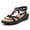 Black, variant on Mostsola Wedge Sandals for Women Comfortable Footbed Bohemian Beaded Slingback Platform Beach Shoes