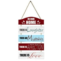 5 Layer Wood Sign, Rustic Farmhouse Wall Decor for Living Room Kitchen, Hanging Wooden Plaque for Modern Farmhouse Home