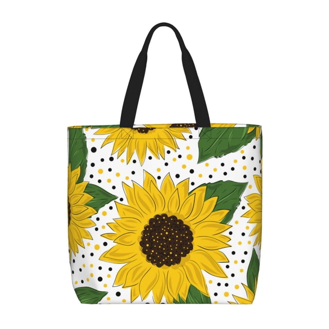 Balery Sunflowers Bolsa de Mano para Mujeres con Cremallera, Bolsa de Gimnasio con Compartimentos, Bolsa para Laptop, Bolsa para Trabajo
