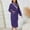 Purple, variant on Hauaitttt Women Coral Velvet Mid Length Nightgown Color Contrast Home Bathrobe Coat Tie Women Womens Robes Full Length Womens Robes with Zipper Size 4x Long Hooded Robes for Women Zipper Women s