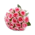 thumbnail image 1 of Ramo de flores artificiales Bearachild Rosas decoración del hogar Doble rosa, 1 of 6