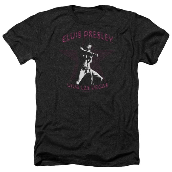 Elvis Presley - Viva Las Vegas Star - Heather Short Sleeve Shirt - Small