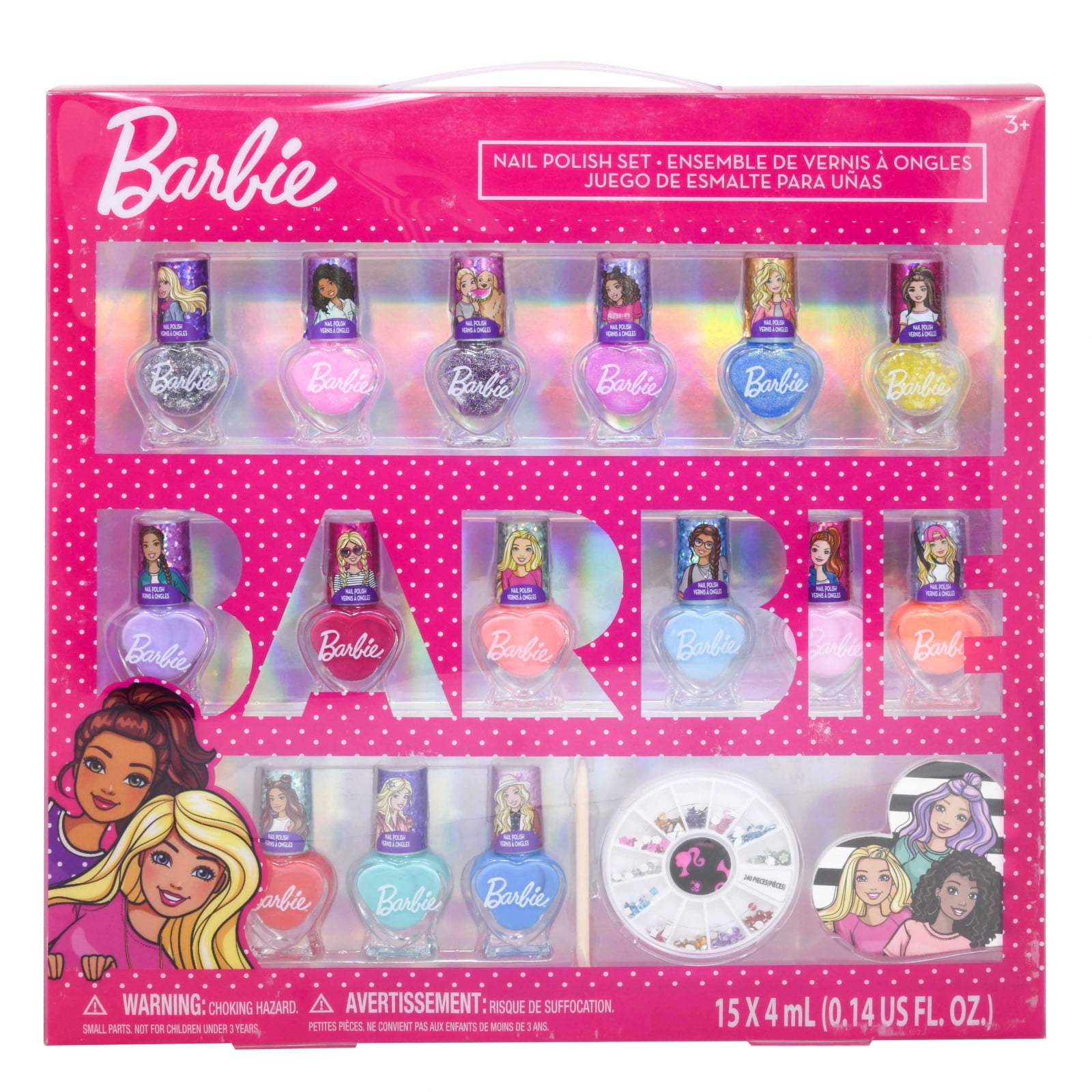 maat Instrument Skalk 15 Piece Mattel Barbie Girls Non Toxic Nail Polish Kids Fashion Set -  Walmart.com