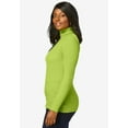 thumbnail image 3 of Jessica London Women's Plus Size Ribbed Cotton Turtleneck Sweater, 3 of 4
