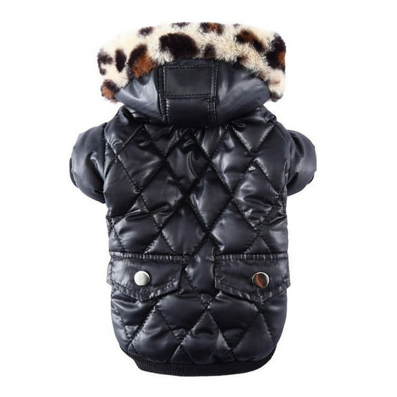 Insulated Winter Dog Jacket for Small Breed Cozy Teddy Stuffed Outerwear with Casual Comfort Fit and Durable Warmth in Cold Weather Seasons