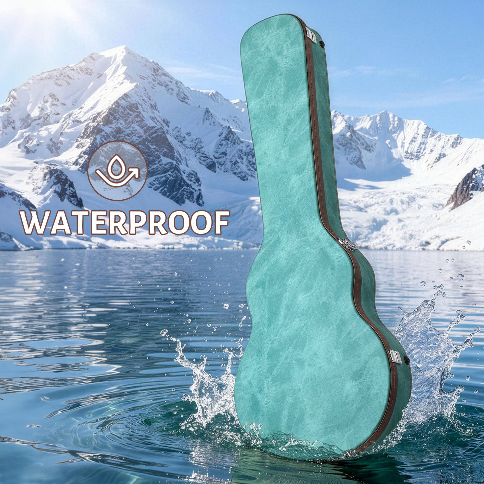Electric Guitar Hard Case, Wooden Hard-Shell Waterproof  for KLP Electric Guitar