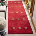 thumbnail image 3 of SAFAVIEH Himalaya Derbhile Solid Wool Runner Rug, Red, 2'3" x 8', 3 of 10