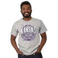 thumbnail image 4 of Kansas KS Student Campus Pride Seal Men's Graphic T Shirt Tees Brisco Brands S, 4 of 4