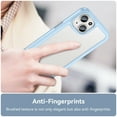 thumbnail image 5 of Allytech for iPhone 15 Plus Case, Clear Back Cover Hard Shell Rugged Hybrid Shockproof Cell Phone Case for Apple iPhone 15 Plus, Blue, 5 of 8